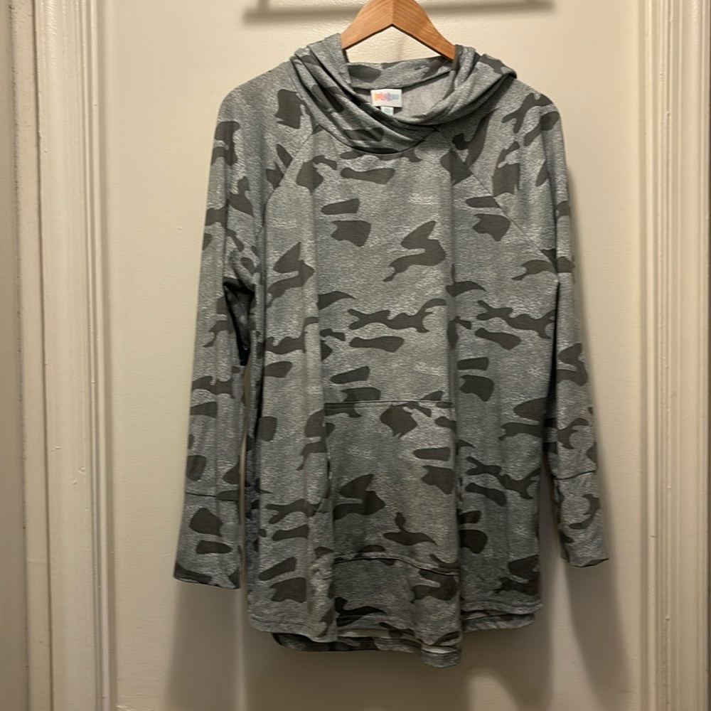 LuLaRoe Grey Camouflage print